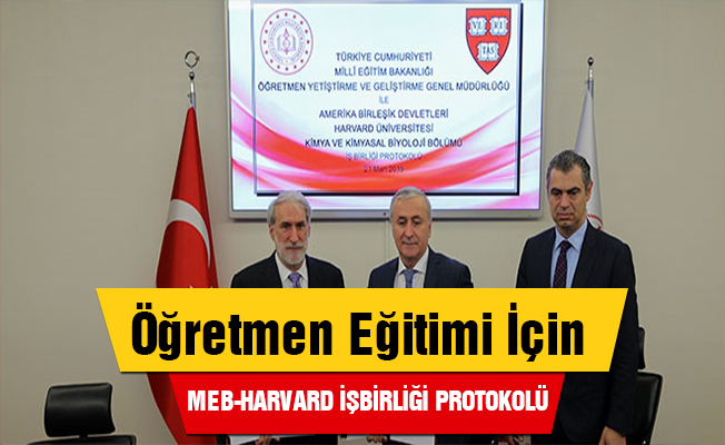 MEB'den öğretmen eğitimleri için Harvard'la iş birliği