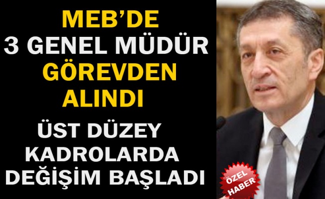 MEB’DE ÜST DÜZEY ATAMALAR BAŞLADI