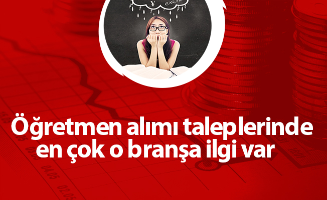 Öğretmen alımı taleplerinde en çok o branşa ilgi var