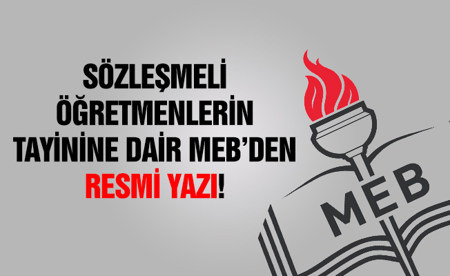 MEB'den Sözleşmeli Öğretmenler İçin Sağlık Özrü Yazısı