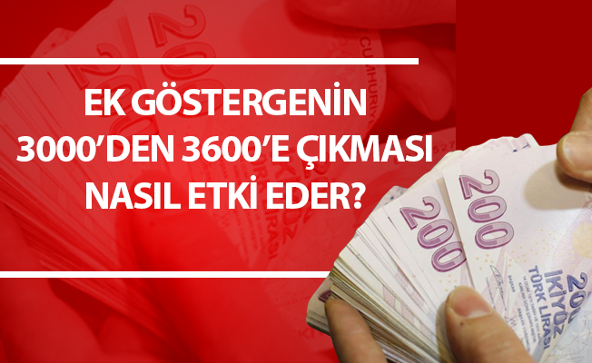 EK GÖSTERGENİN 3000’DEN 3600’E ÇIKMASI NASIL ETKİ EDER?