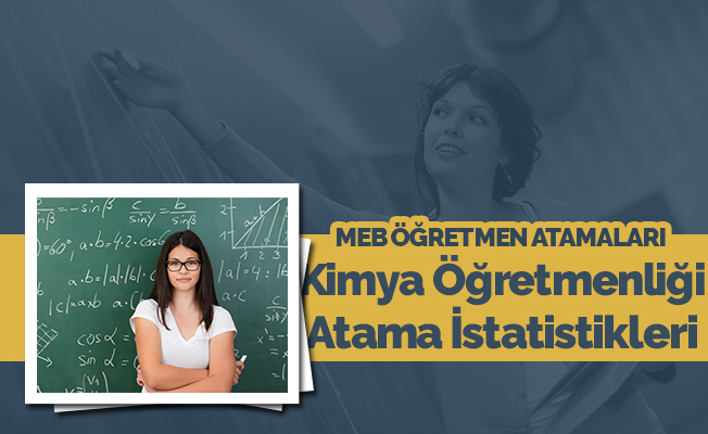 Kimya öğretmenliğinde yıllara göre atama sayıları