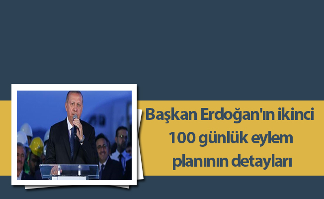Başkan Erdoğan'ın ikinci 100 günlük eylem planının detayları
