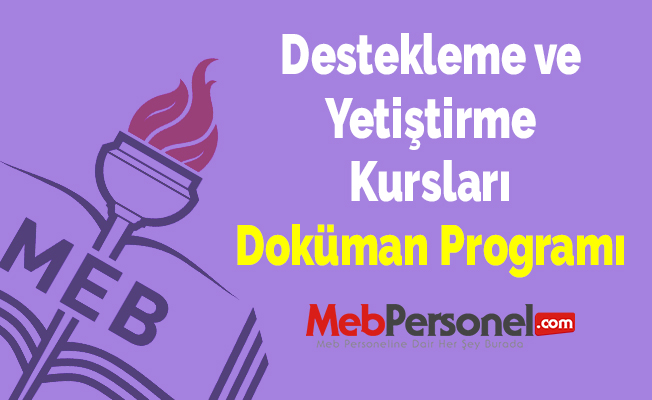Destekleme ve Yetiştirme Kursları Doküman Programı