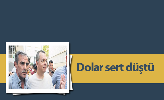 Dolar sert düştü