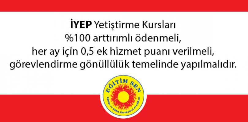 İYEP Kapsamında Görev Alacak Öğretmenlerin Mağduriyeti Giderilsin