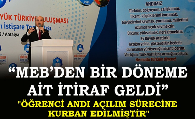 TALİP GEYLAN : ÖĞRENCİ ANDI AÇILIM SÜRECİNE KURBAN EDİLMİŞTİR
