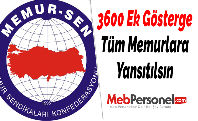 3600 Ek Gösterge Tüm Memurlara Yansıtılsın