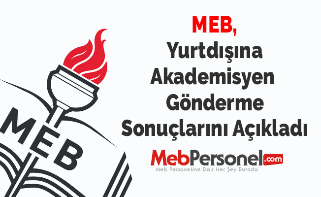 MEB, Yurtdışına Akademisyen Gönderme Sonuçlarını Açıkladı