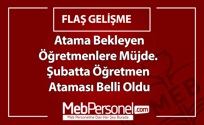 Atama Bekleyen Öğretmenlere Müjde. Şubatta Öğretmen Ataması Belli Oldu