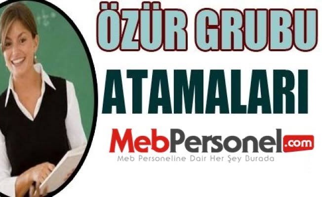 MEB İl İçi  Özür Grubu Atamaları  Çalışmasını Tamamladı.