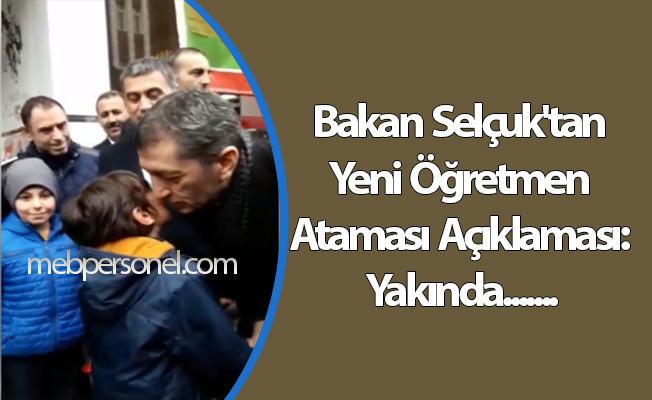 Bakan Selçuk'tan Yeni Öğretmen Ataması Açıklaması: Yakında...