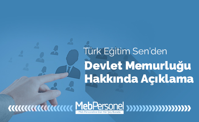 Türk Eğitim Sen Genel Başkanı Talip Geylan: "Devlet memurluğundan taviz vermeyiz."