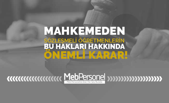Naklen atanan sözleşmeli öğretmene yolluk kararı