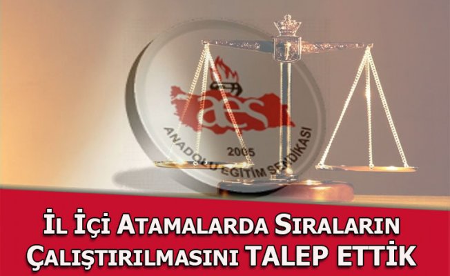İl İçi Atamalarda Sıralar Çalıştırılsın
