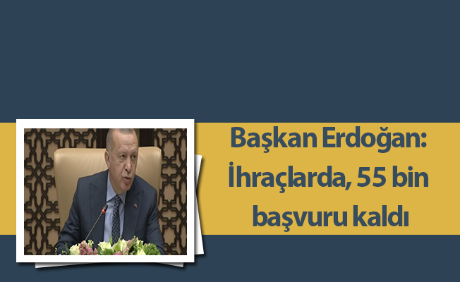 Başkan Erdoğan: İhraçlarda, 55 bin başvuru kaldı