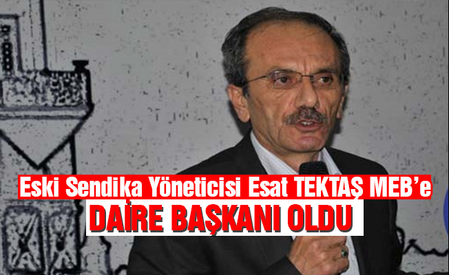 Esat TEKTAŞ, MEB'de Daire Başkanı Oldu