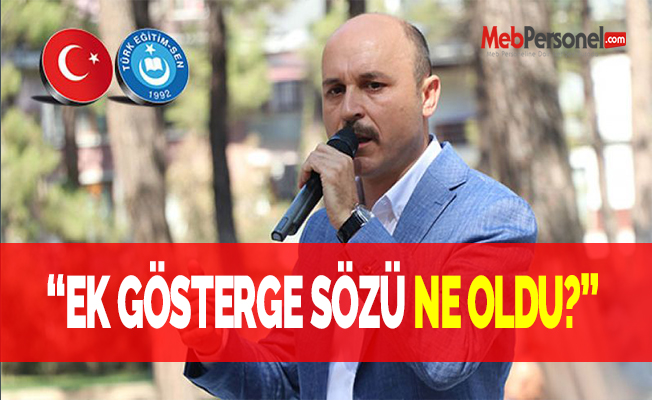 “EK GÖSTERGE SÖZÜ NE OLDU?”