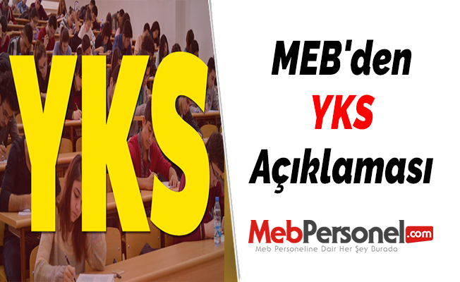 MEB'den YKS Açıklaması