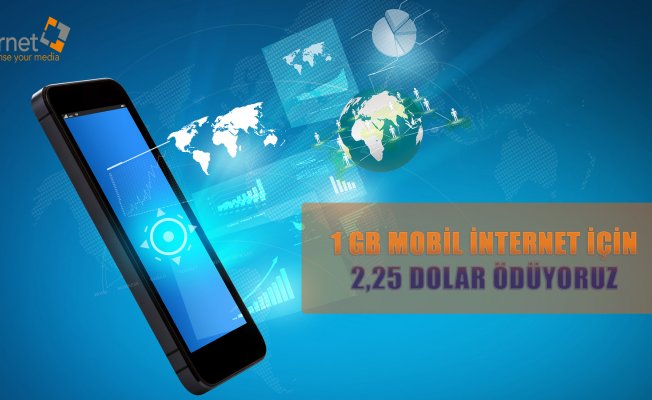 1 GB MOBİL İNTERNET İÇİN 2,25 DOLAR ÖDÜYORUZ