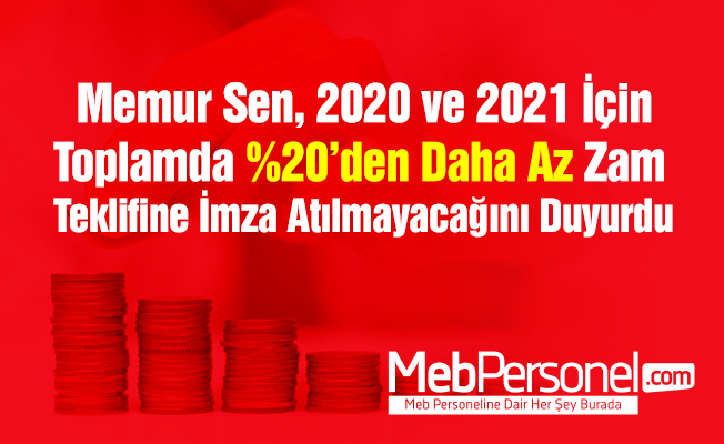 Memur-Sen'in, toplu sözleşmede imza atacağı rakam