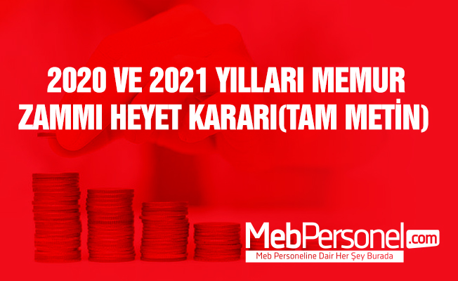 Hakem Heyeti Memur Zammı Kararı (Tam Metin)