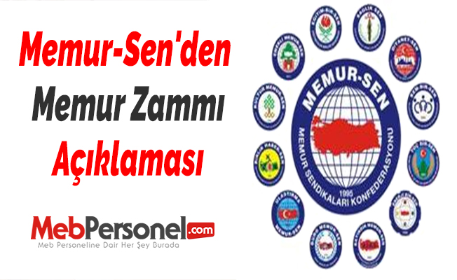 Memur-Sen'den ''Memur Zammı'' Açıklaması