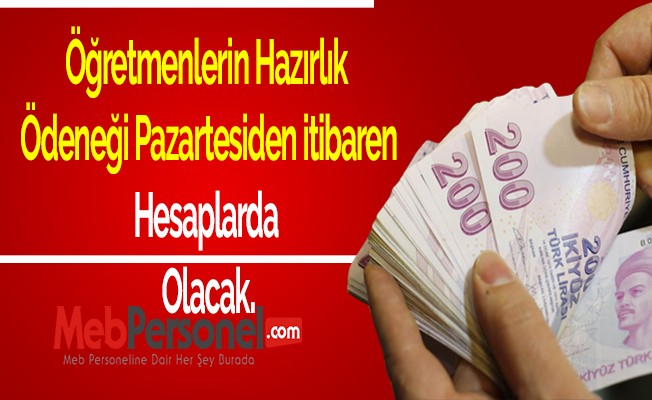 Öğretim Yılına Hazırlık Ödeneği Ödemeleri  Pazartesi Başlıyor