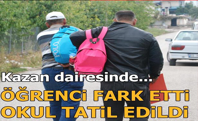 Öğrenci fark etti; okul tatil edildi! Kazan dairesinde...