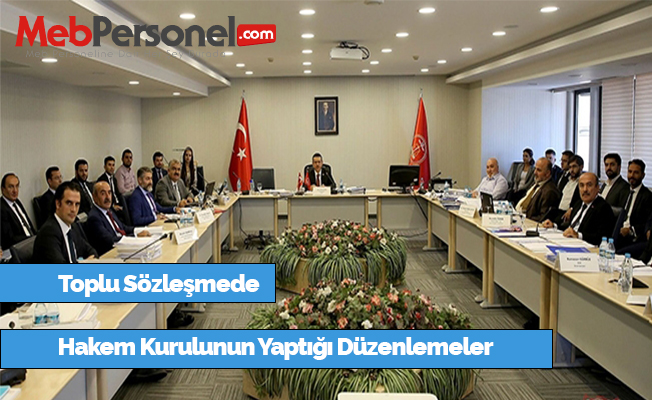 Hakem Kurulu Kararıyla Yapılan Düzenlemeler