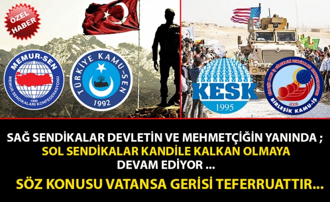 Sendikaların Barış Pınarı Hareketindeki Duruşu