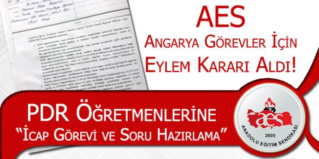 AES Rehber Öğretmenler İçin Eylem Karar Aldı