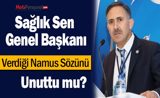 Seçimlerde Namus Sözü Veren Sendika Başkanının İlk İcraatı Sözünü Yemek Oldu!