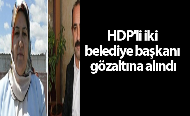 HDP'li iki belediye başkanı gözaltına alındı