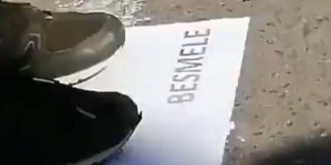 İlkokulda tepki çeken görüntüler