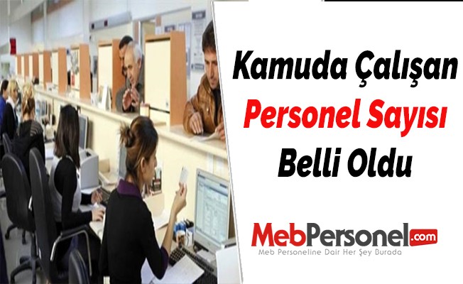 Kamuda çalışan personel sayısı belli oldu