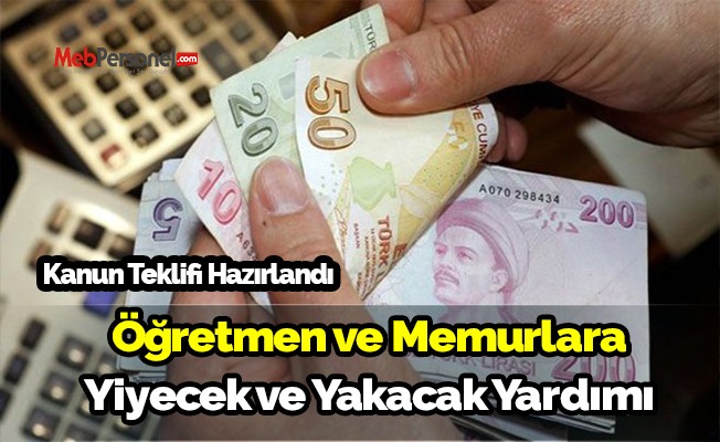 Öğretmen ve memurlara yiyecek ve yakacak yardımı