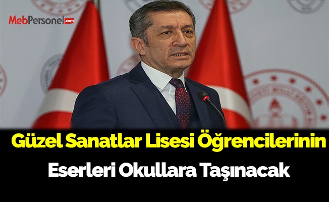 Güzel sanatlar lisesi öğrencilerinin eserleri okullara taşınacak