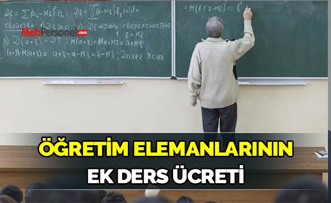 Öğretim Elemanlarının Ek Ders Ücreti