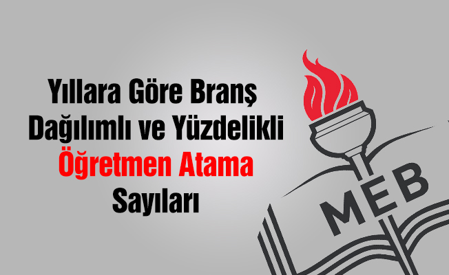 Yıllara Göre Atanan Öğretmen Sayısı