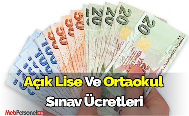 Açık Lise Ve Ortaokul  Sınav Ücretleri
