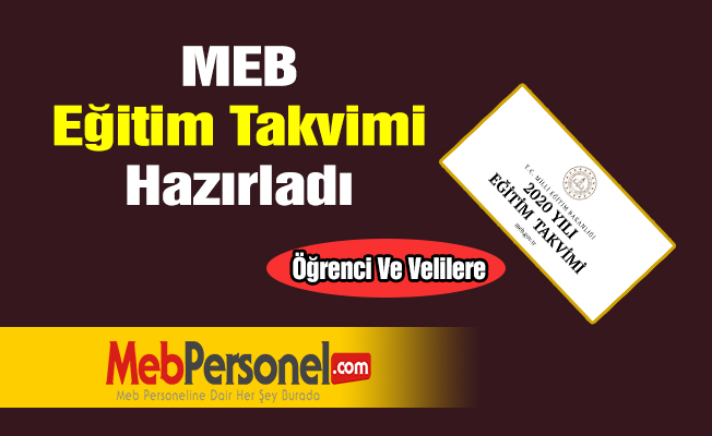 MEB öğrenci ve veliler için 'Eğitim Takvimi' hazırladı