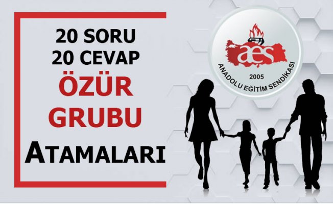 SORULARLA 2020 YARIYIL TATİLİ KADROLU ÖĞRETMENLERİN ÖZÜR GRUBU ATAMALARI