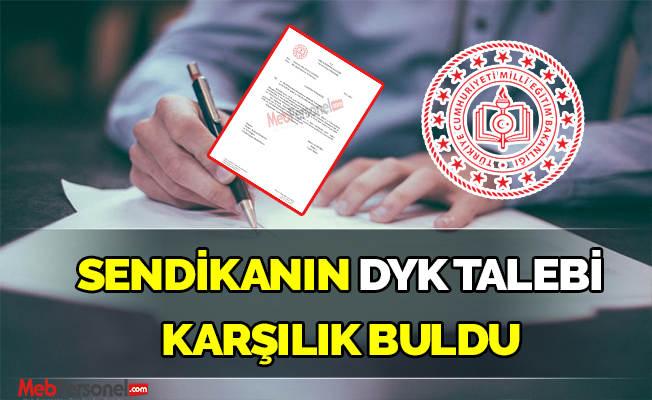 Anadolu Eğitim Sendikasının Dyk Talebi Karşılık buldu