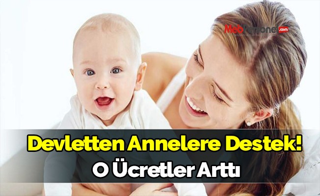 Devletten annelere destek! O ücretler arttı