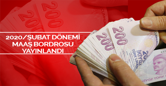 2020 Yılı Şubat Ayı E-Bordro