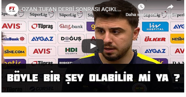 Ozan Tufan'ın isyanı sosyal medyayı salladı! "Böyle bir şey olabilir mi"