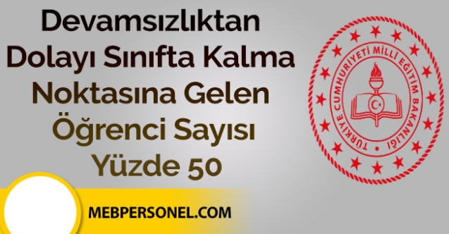 Devamsızlıktan Dolayı Sınıfta Kalma Noktasına Gelen Öğrenci Sayısı Yüzde 50