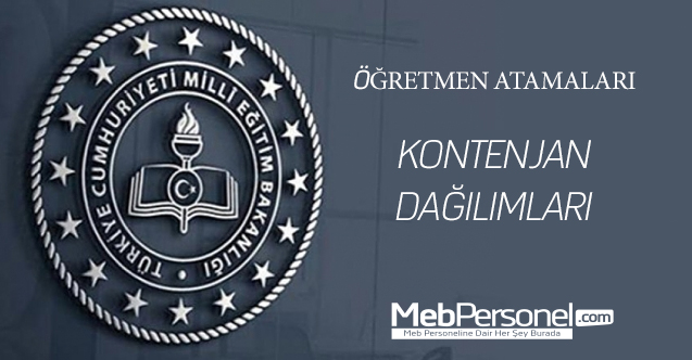 20 Bin Öğretmen atamaları kontejanları açıklandı.İşte branşlar göre kontenjan dağılımı