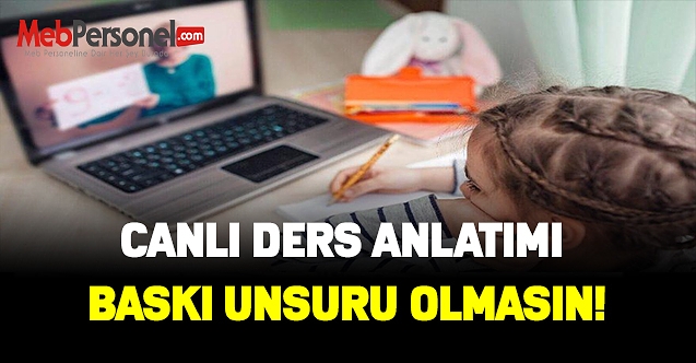 CANLI DERS ANLATIMI BASKI UNSURU OLMASIN!